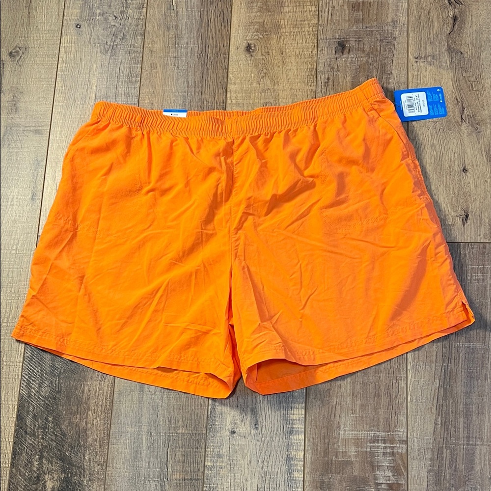 Columbia Women's Sandy River Court Regular Fit Athletic Orange Shorts 3X NWT